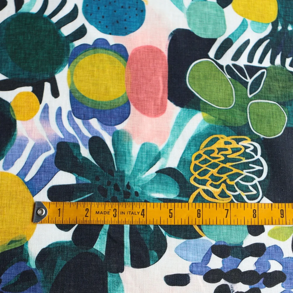 Modern Tropica Printed Linen - Image 3