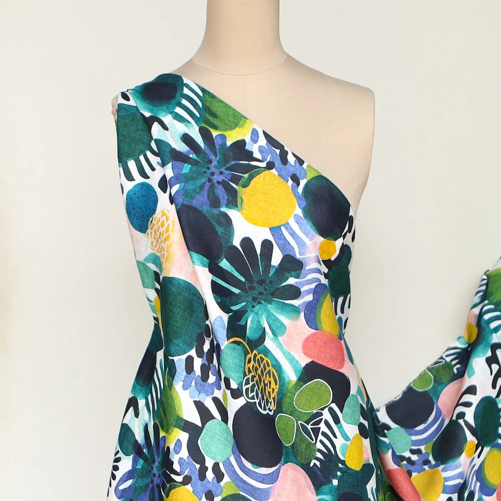 Modern Tropica Printed Linen - Image 6