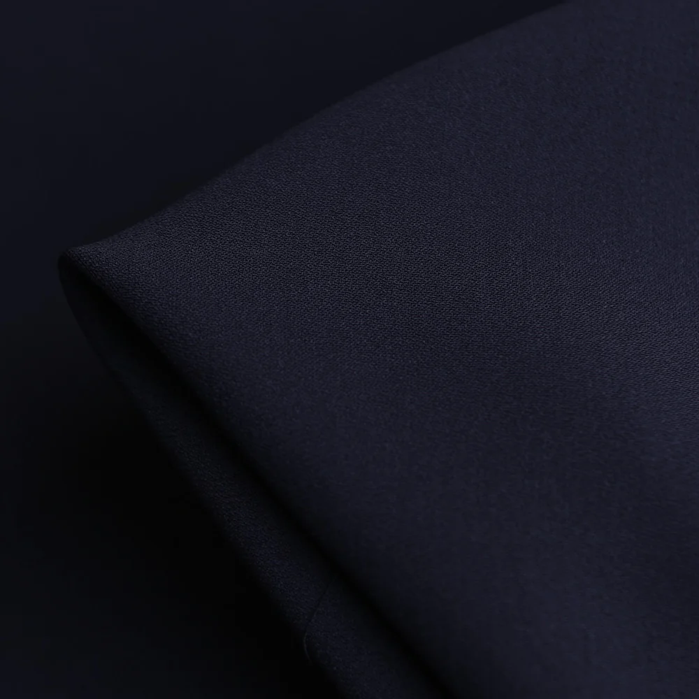 Monika Navy Crepe Stretch Cady