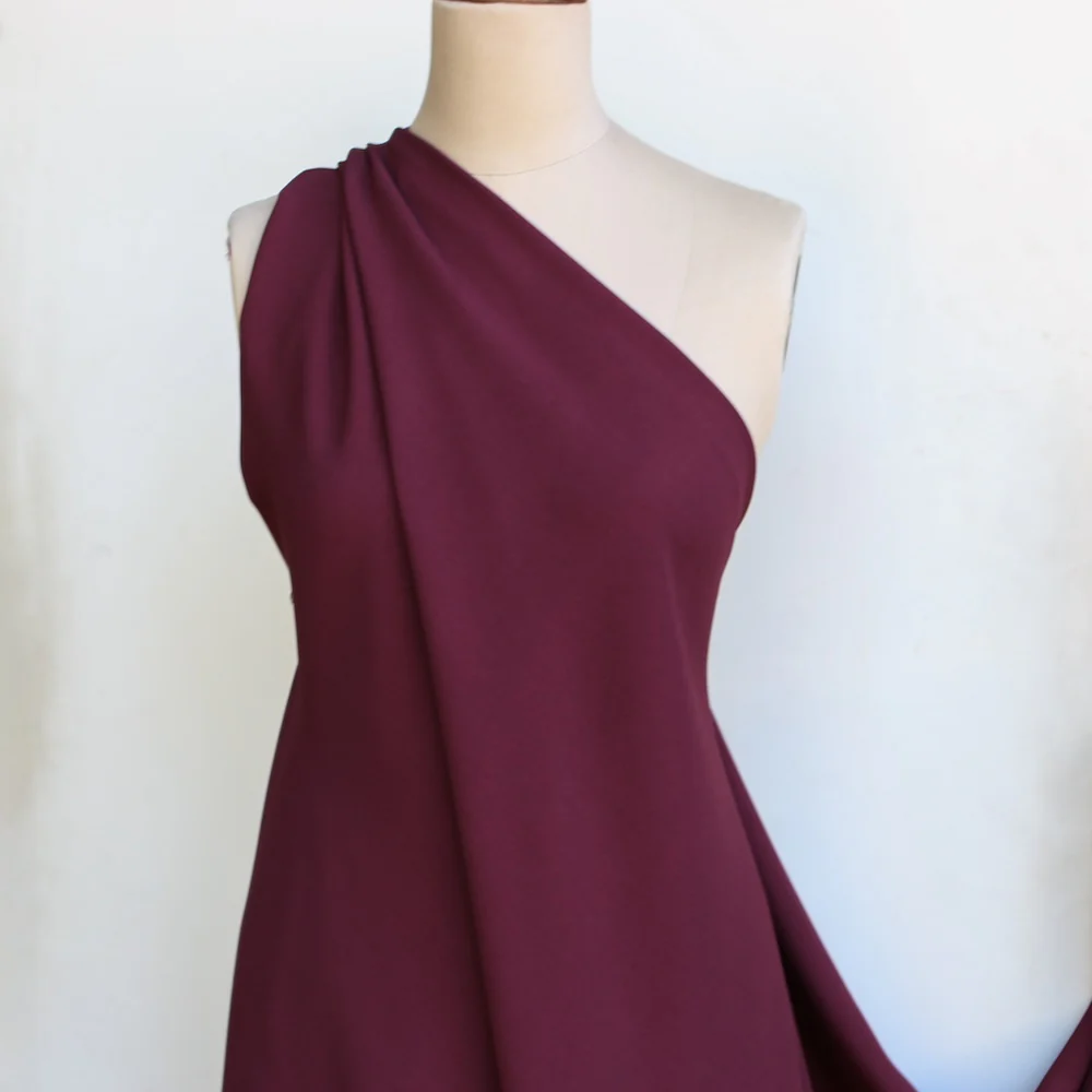 Monika Plum Stretch Crepe Cady - Image 4