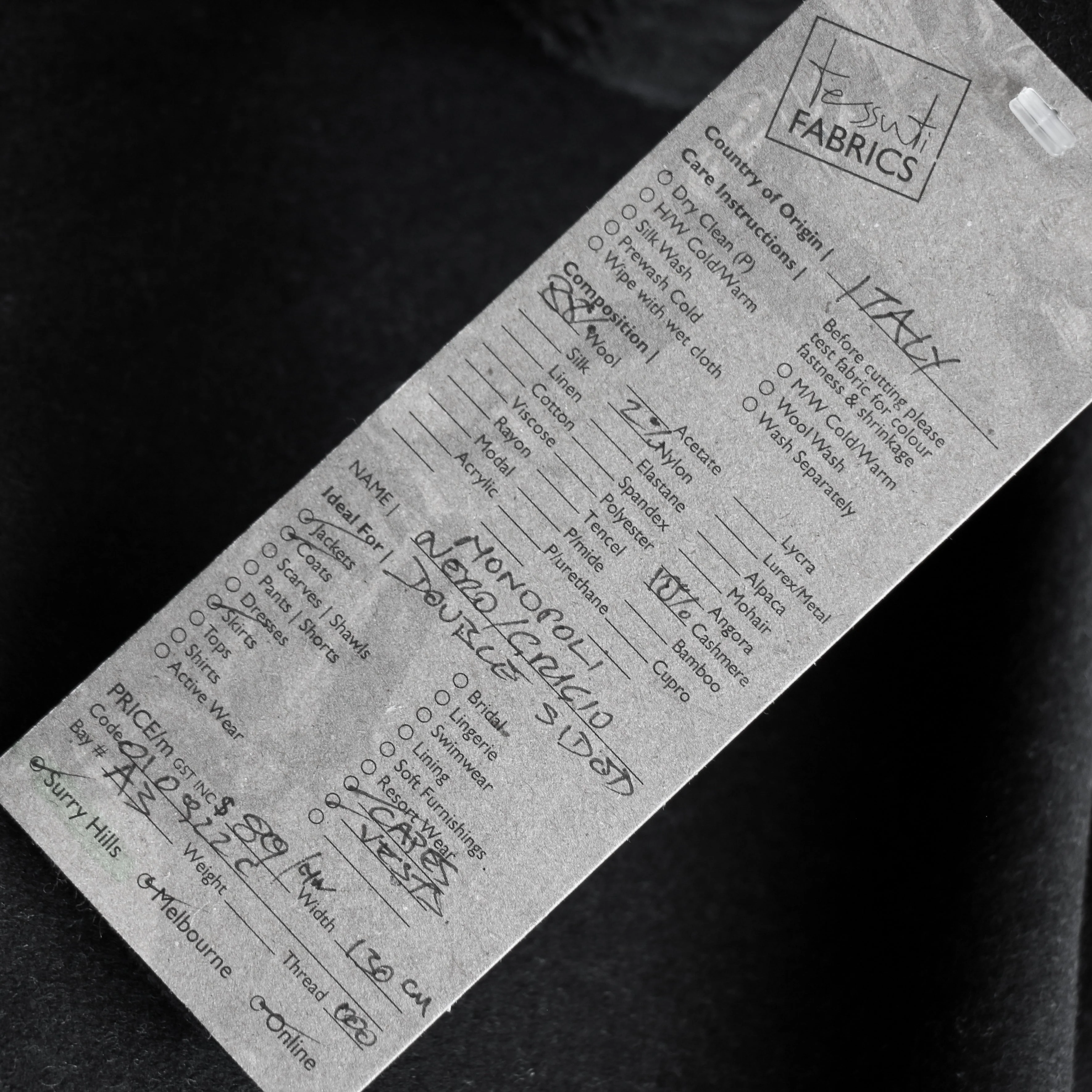Monopoli Nero/Grigio Double Sided Knit - Image 4