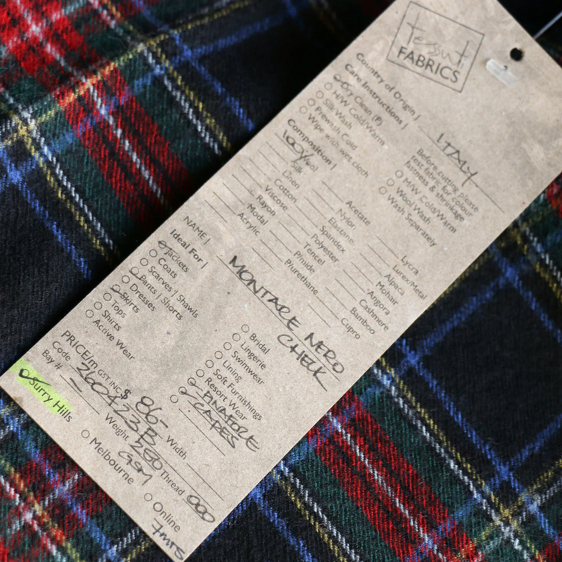 Montare Nero Tartan Check - Image 5
