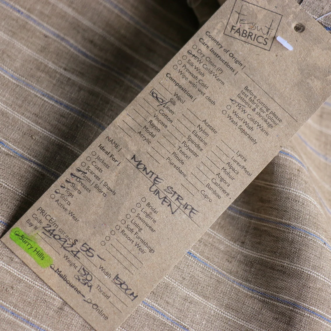Monte Stripe Linen - Image 4