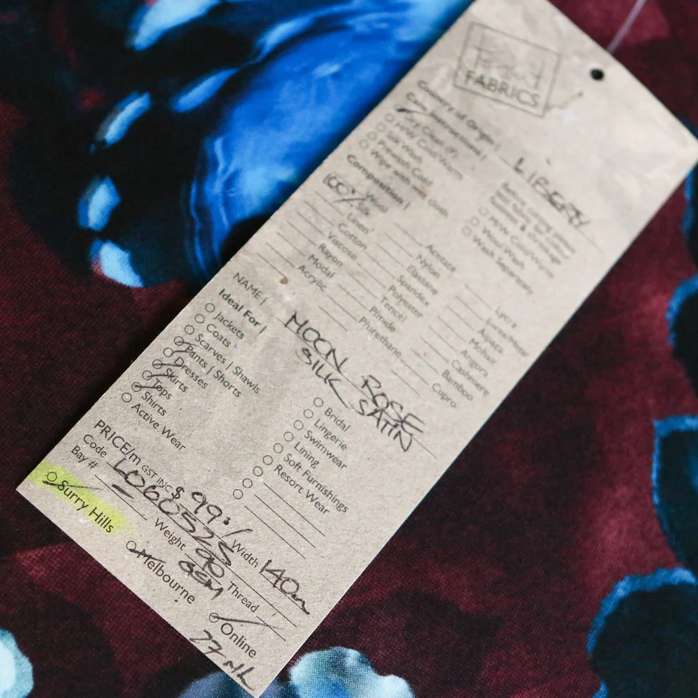 Moon Rose - Liberty Silk Satin - Image 4