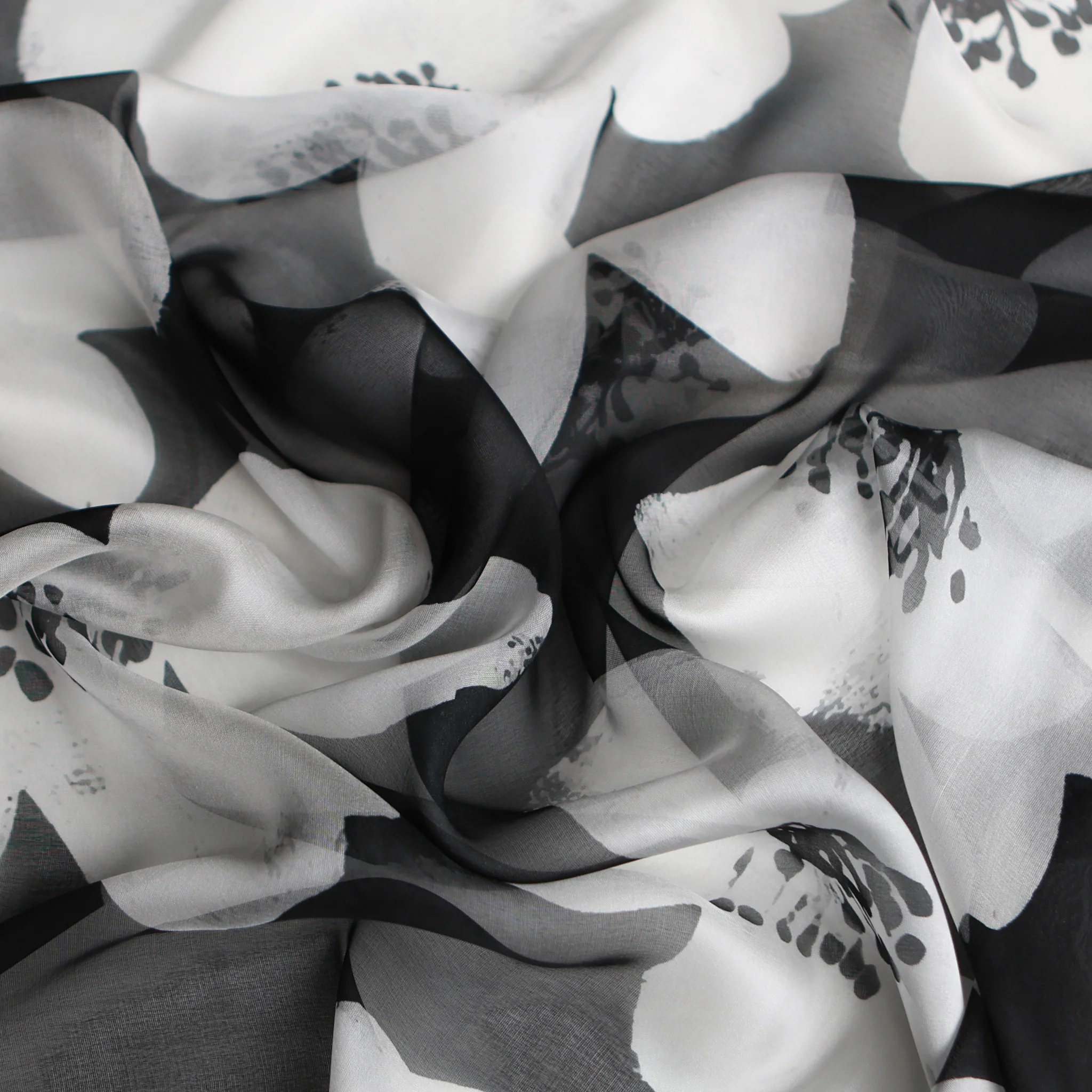 Moonflower Silk Chiffon - Image 2
