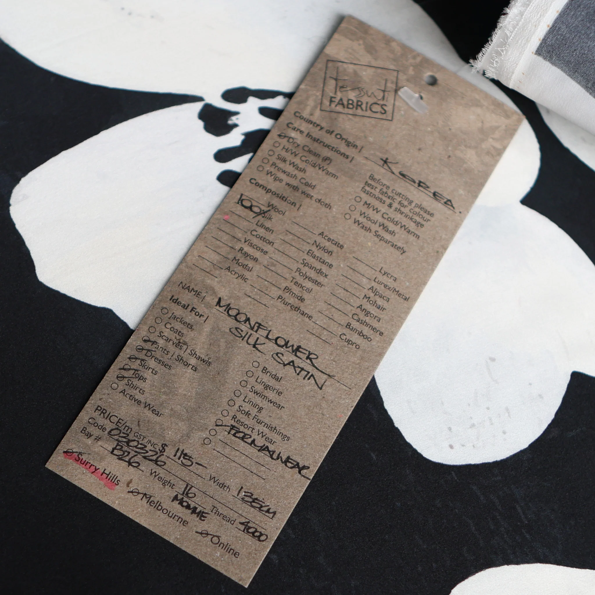 Moonflower Silk Satin - Image 5