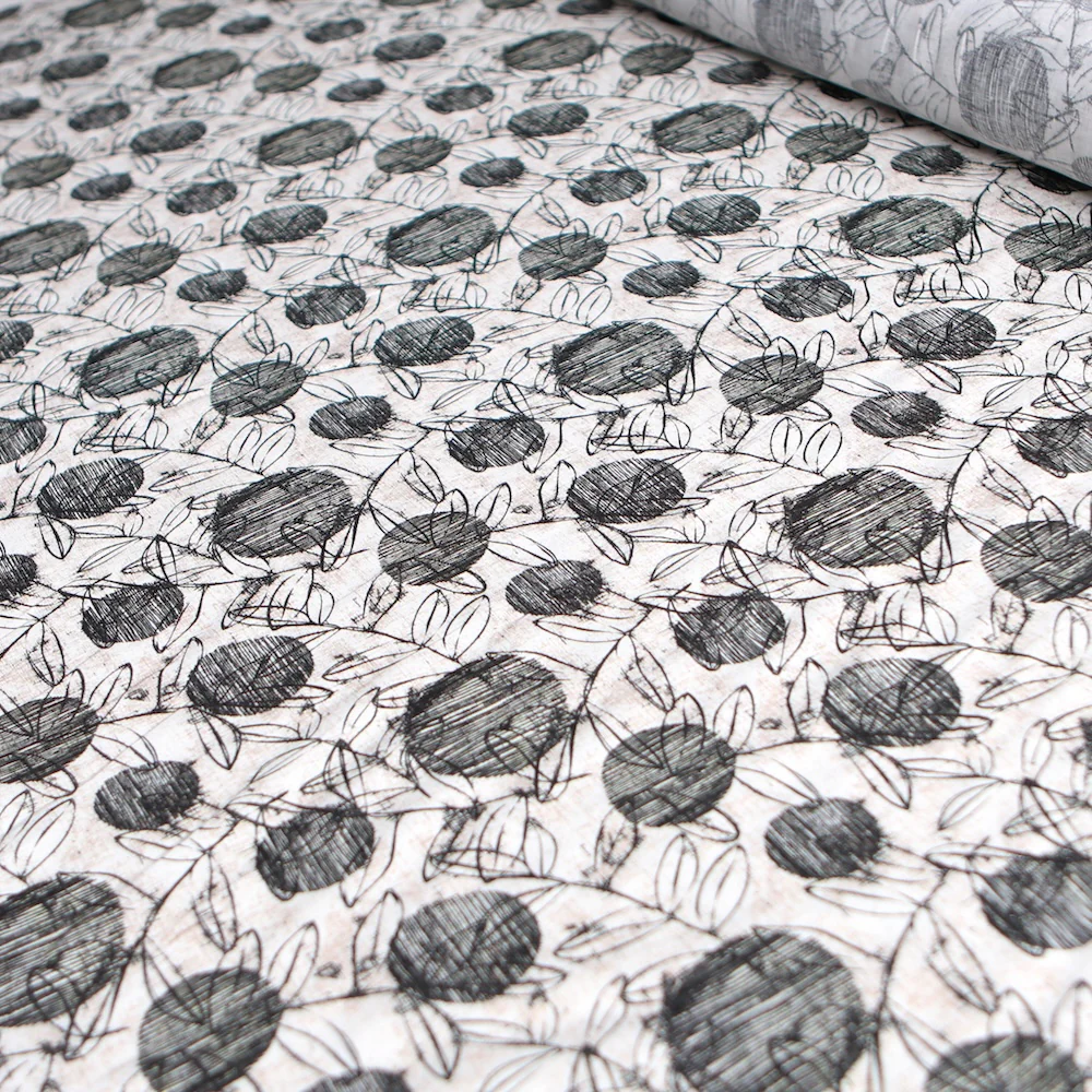 Mori Spot Foliage Printed Linen - Image 4