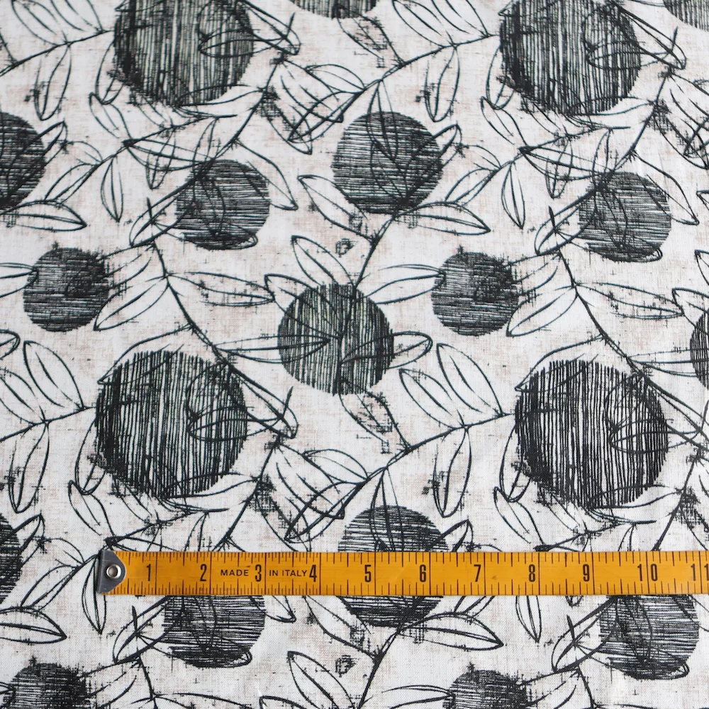 Mori Spot Foliage Printed Linen - Image 5