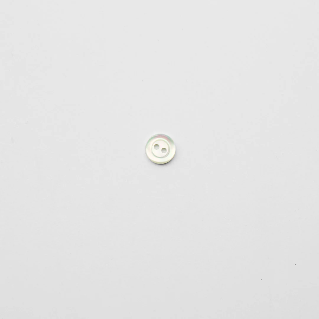 Mother Of Pearl Shirt Button - 12mm - 2 Hole - Image 3