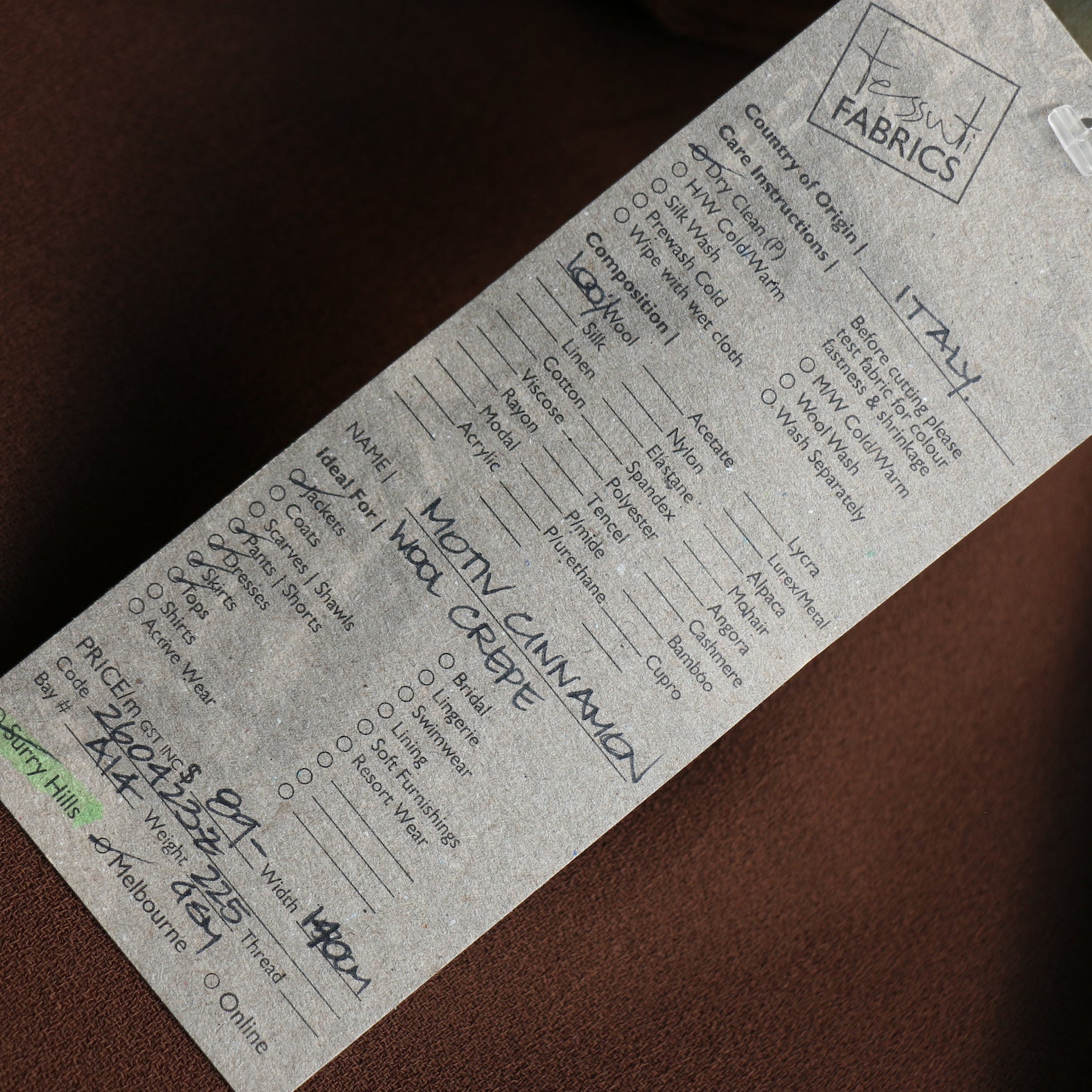 Motiv Cinnamon Wool Crepe - Image 4