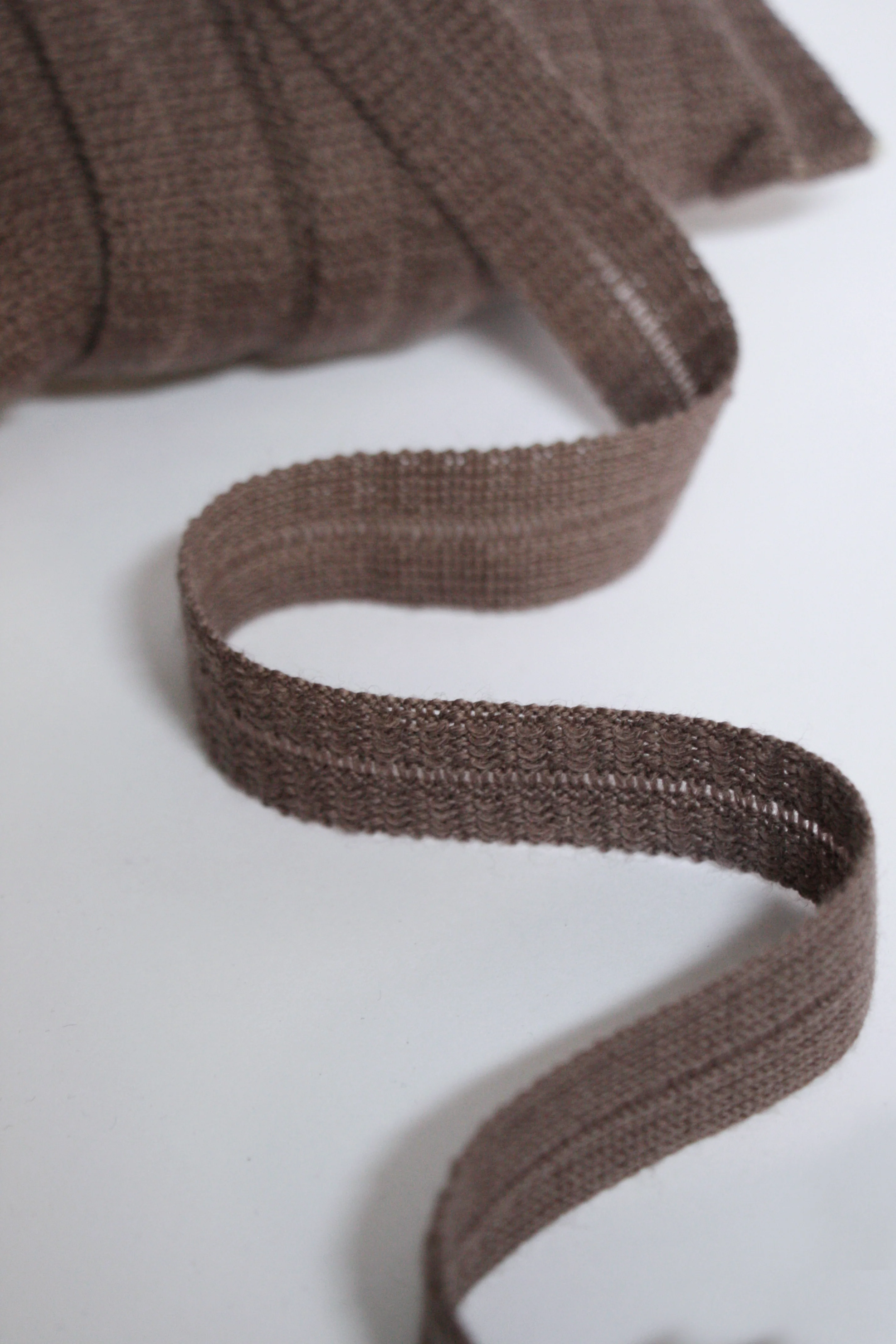 22mm Wool Binding - Mushroom Brown - Image 2