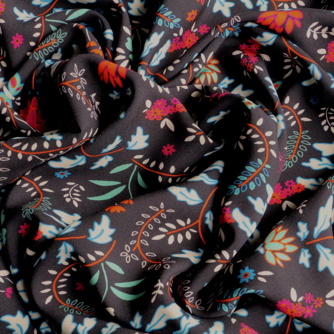 Mysterious Garden Viscose Poplin - Image 2