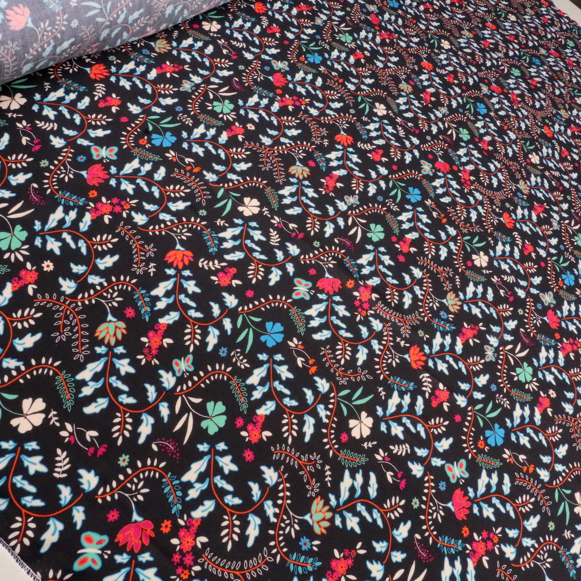 Mysterious Garden Viscose Poplin - Image 4
