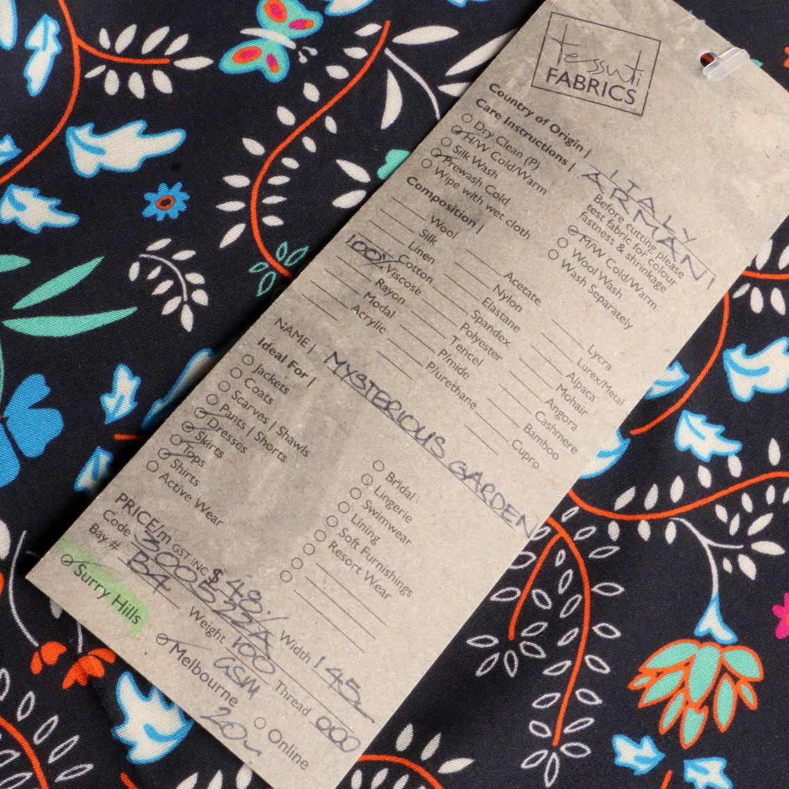 Mysterious Garden Viscose Poplin - Image 5
