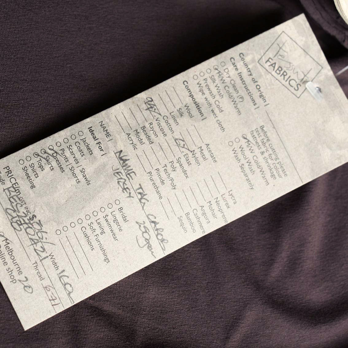 Nametag Carob Jersey - Image 3