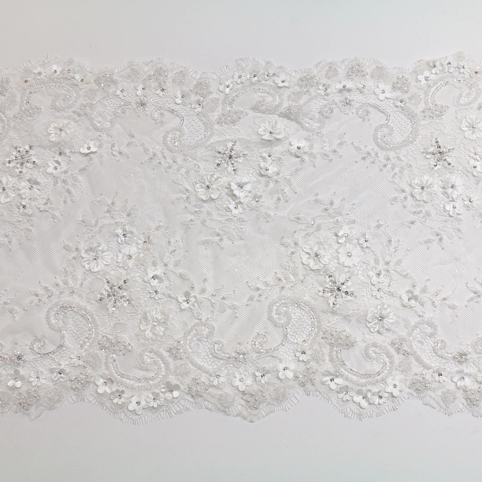 Nancy Natural - Lace Trim - 30cm - Image 2
