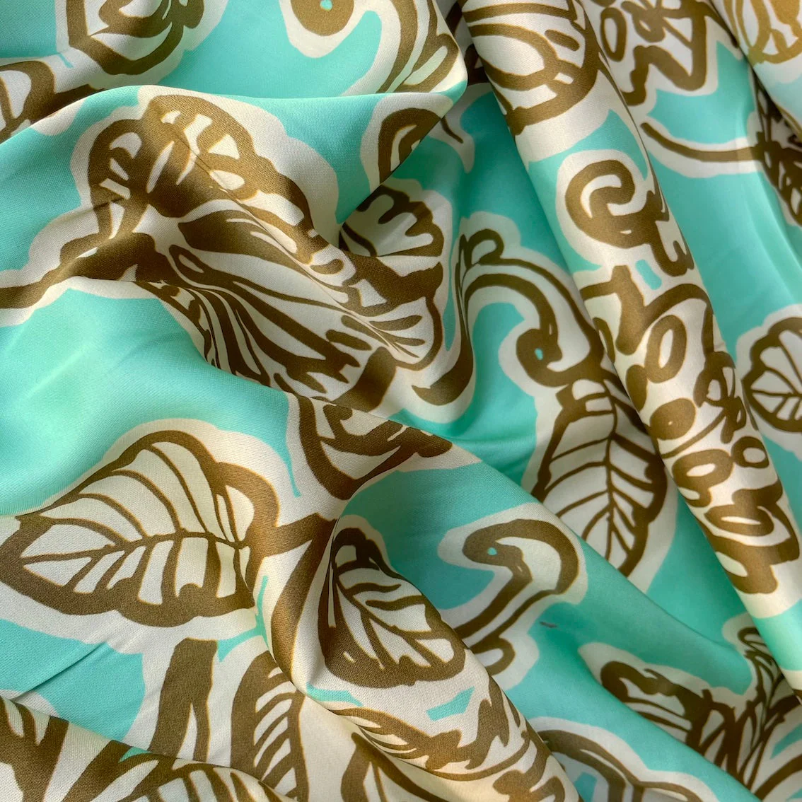 Nancy's Water Garden Viscose/Rayon Sateen - Image 2