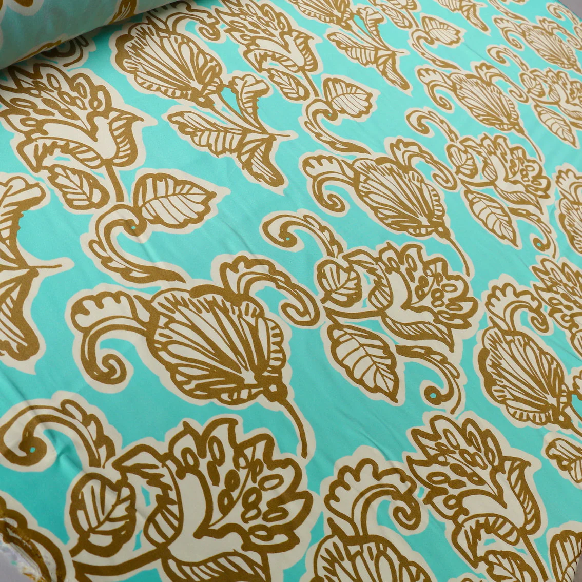 Nancy's Water Garden Viscose/Rayon Sateen - Image 4