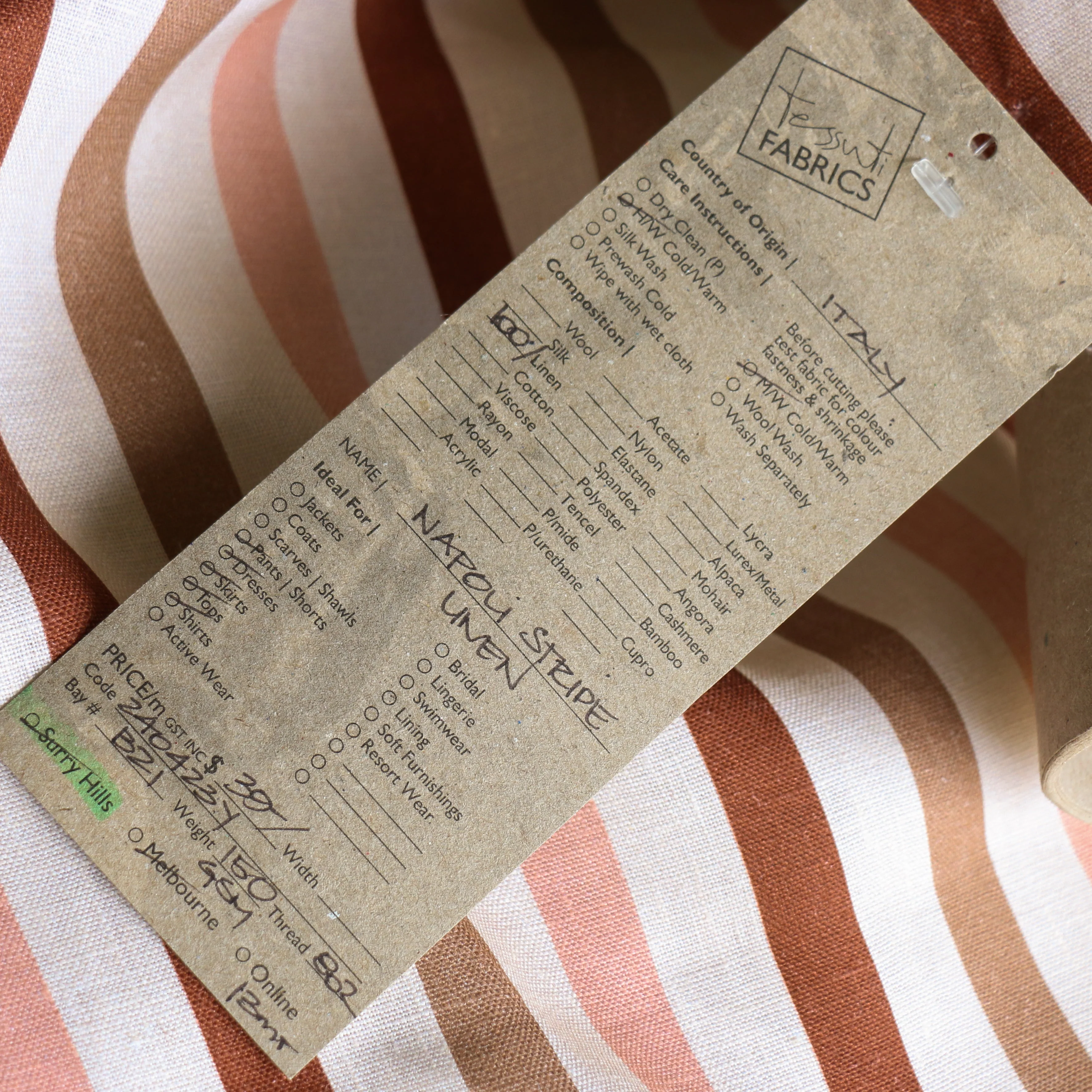 Napoli Stripe Linen - Image 4