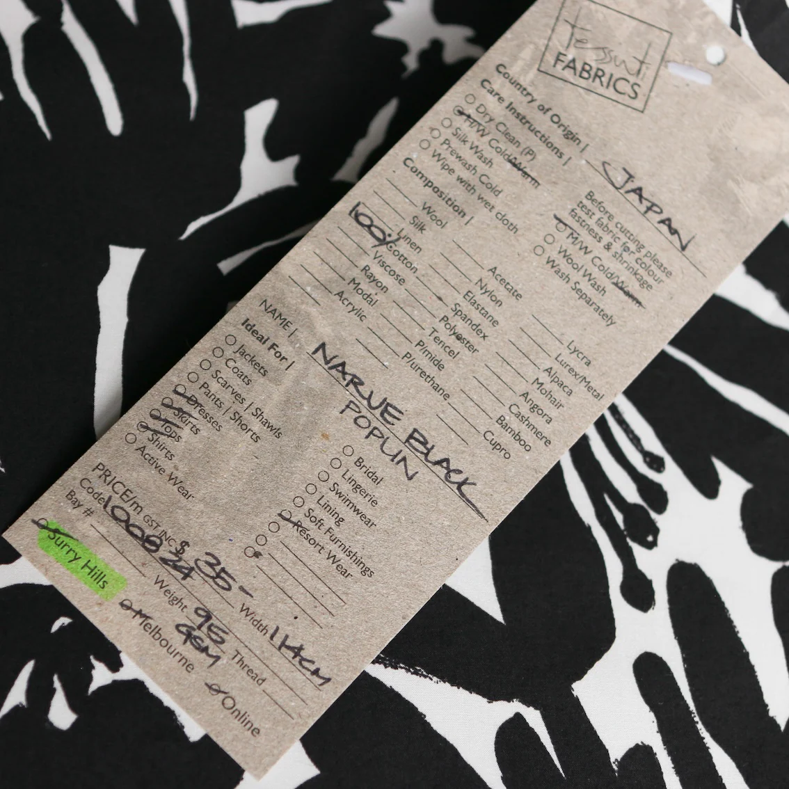 Narue Black Poplin - Image 4