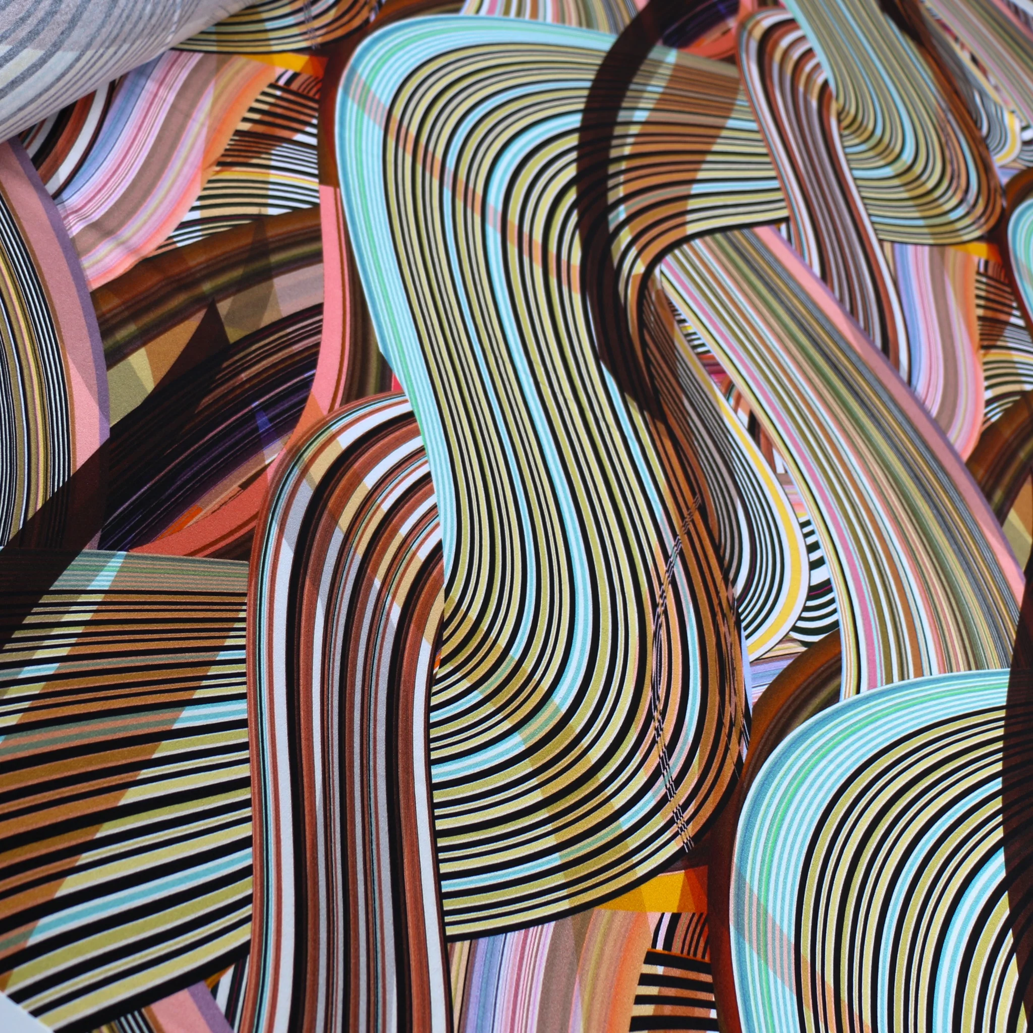 Nastro Stripes - Earth - Viscose Jersey - Image 4