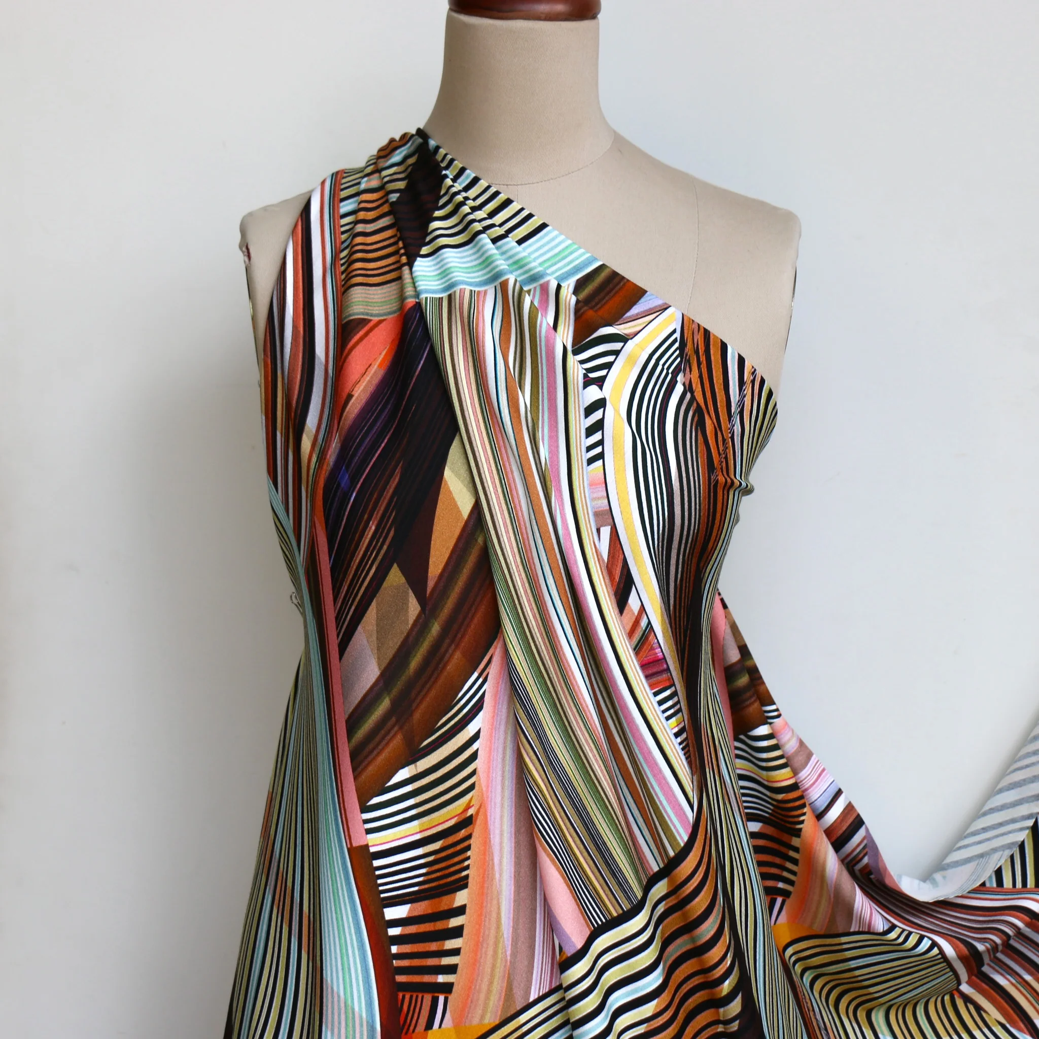 Nastro Stripes - Earth - Viscose Jersey - Image 6