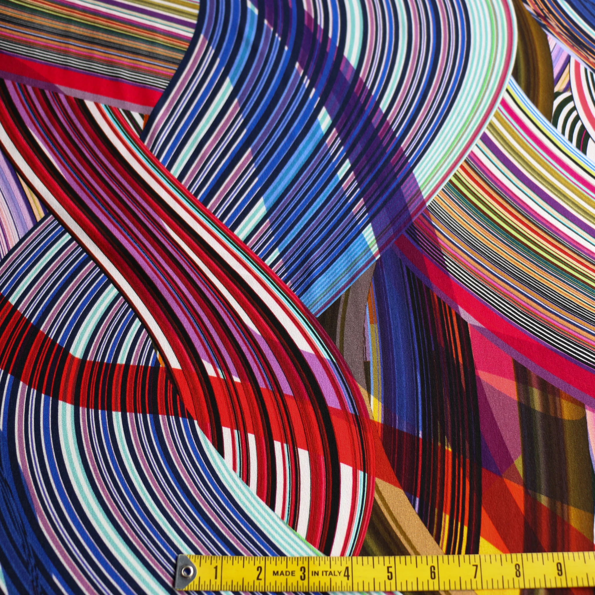 Nastro Stripes - Fire - Viscose Jersey - Image 3