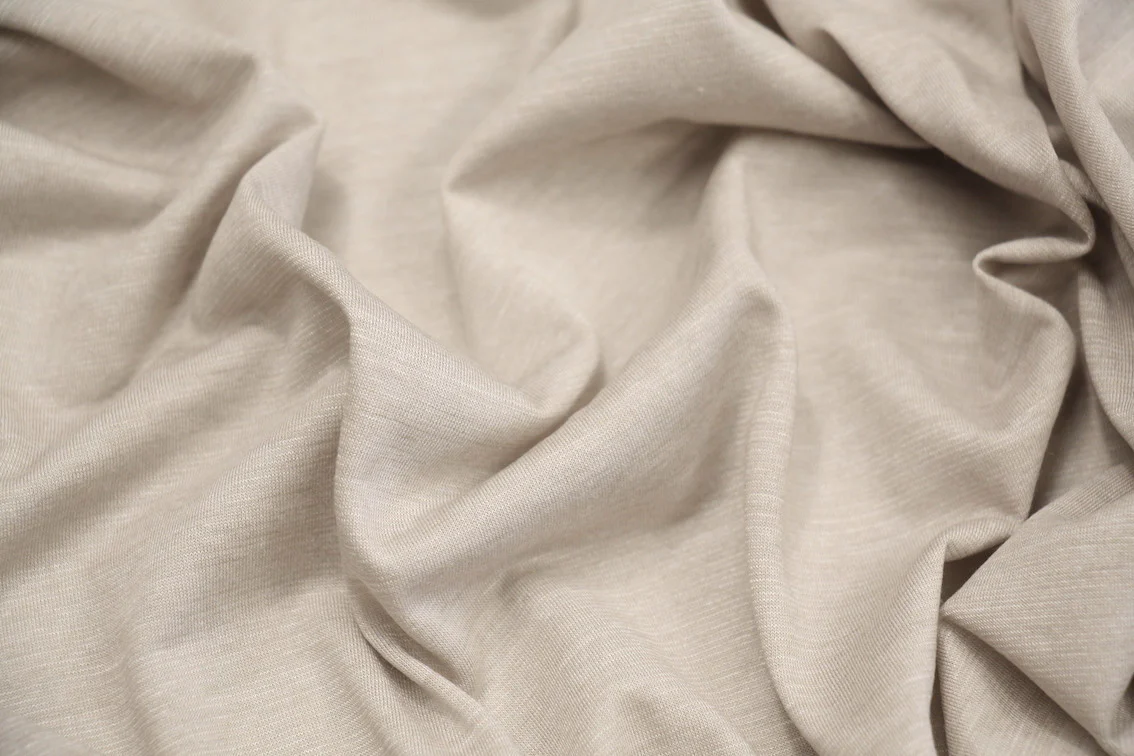 Natural Thin Cotton Jersey - Image 3