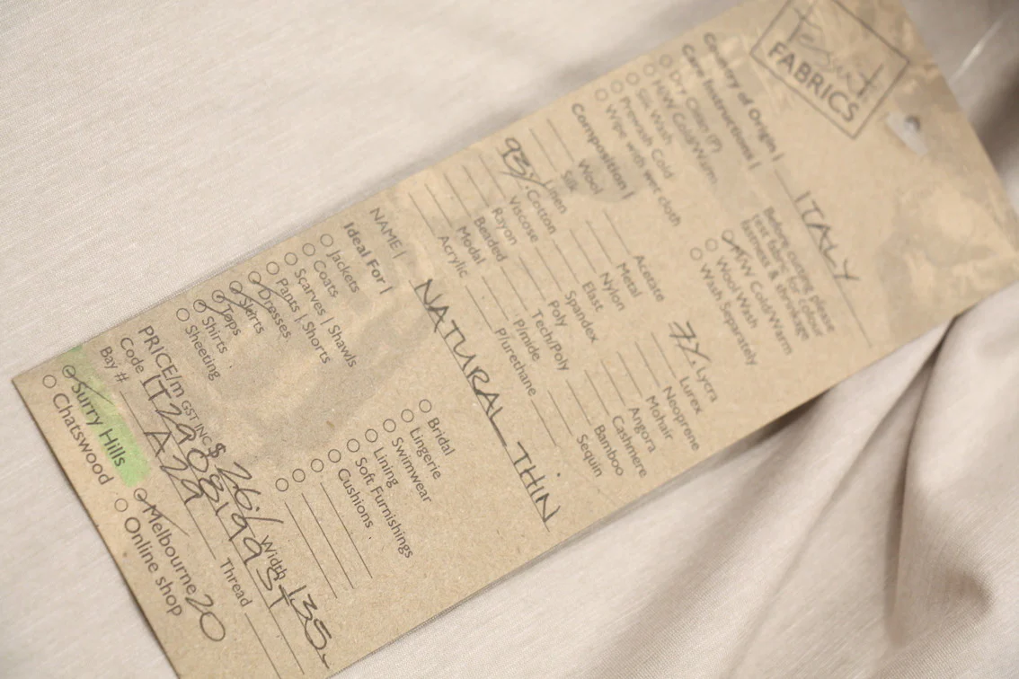 Natural Thin Cotton Jersey - Image 4