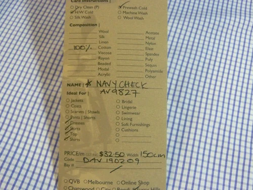 Navy Check AV9827 - Image 3