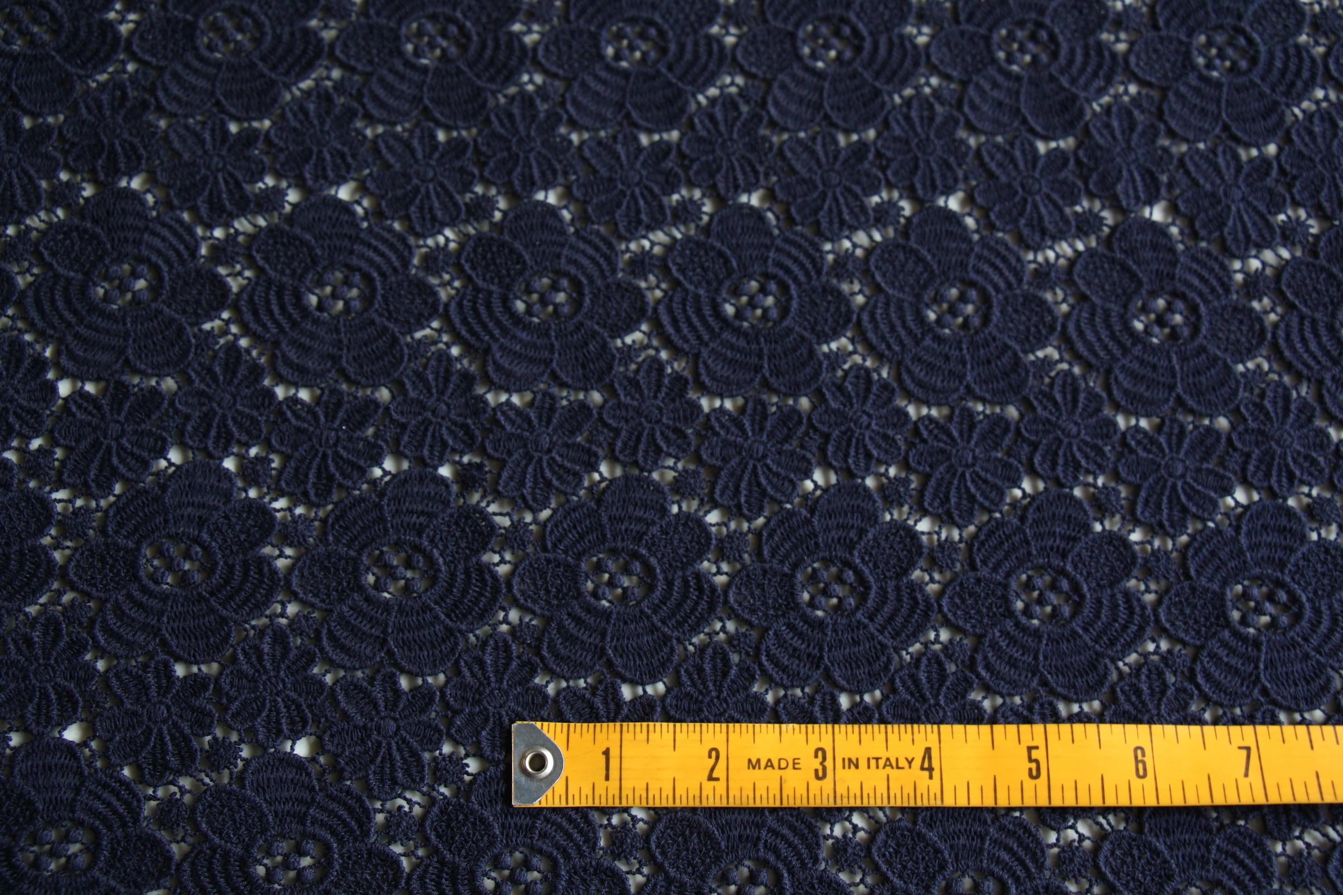 Navy Field Guipure Lace - Image 2
