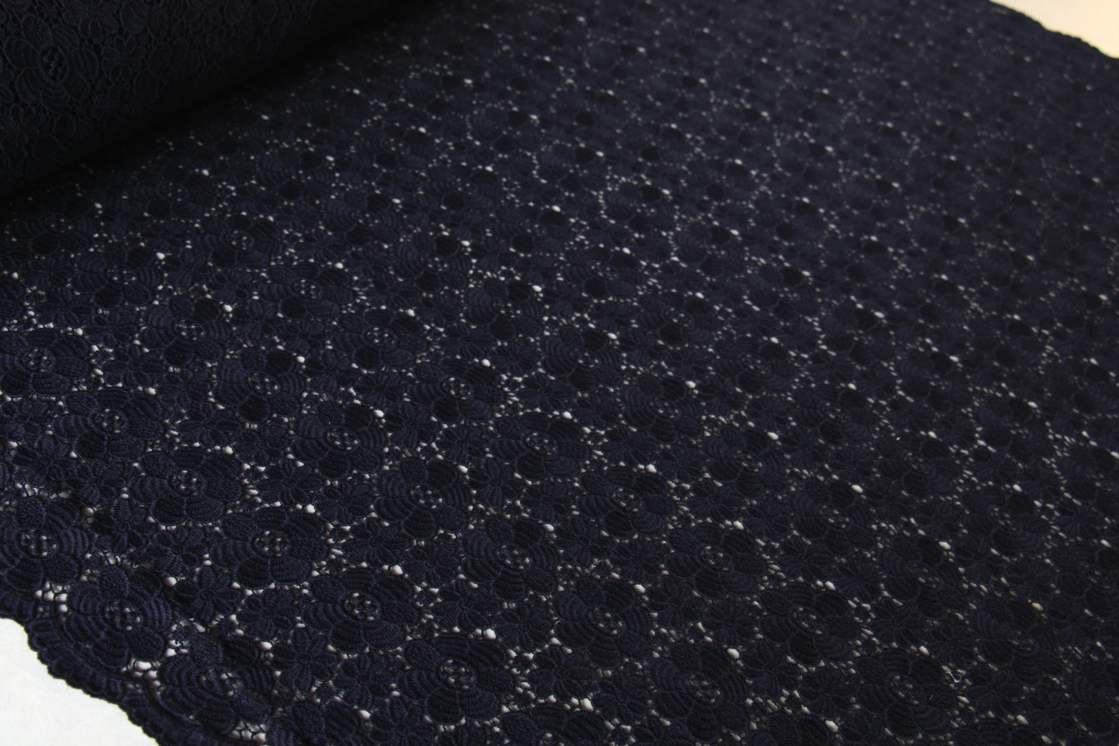 Navy Field Guipure Lace - Image 3