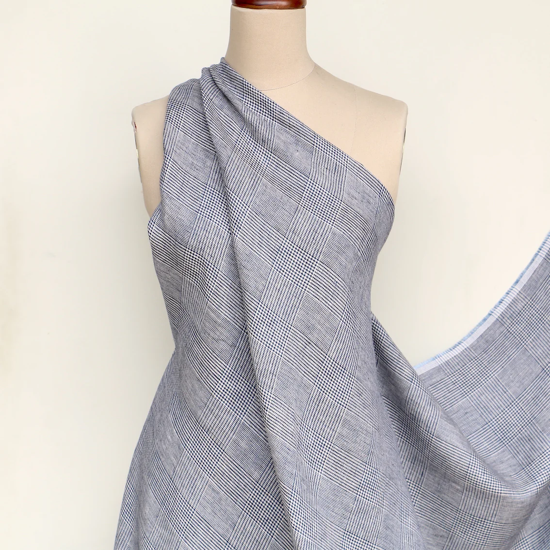 Navy Ivory Houndstooth - Image 5