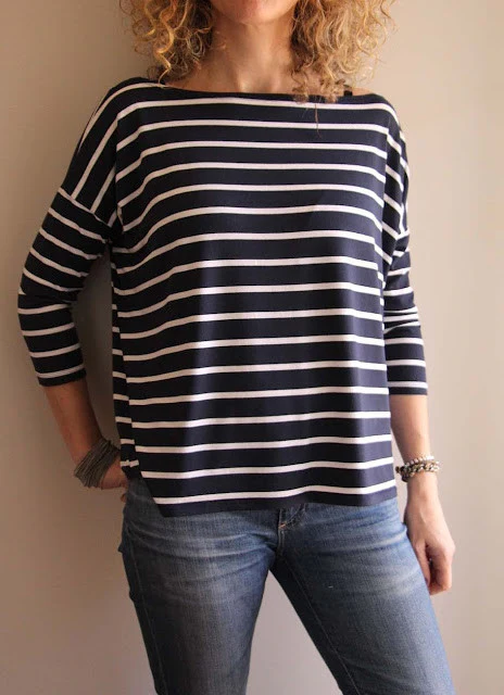 Navy White Stripe Jersey - Image 6