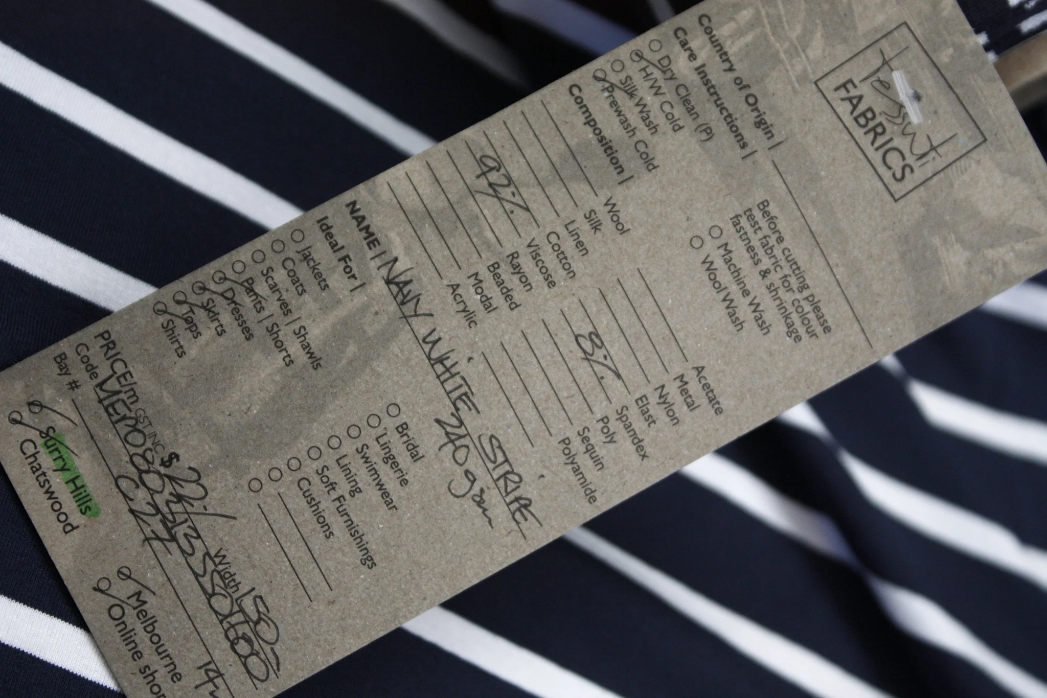 Navy White Stripe Jersey - Image 7