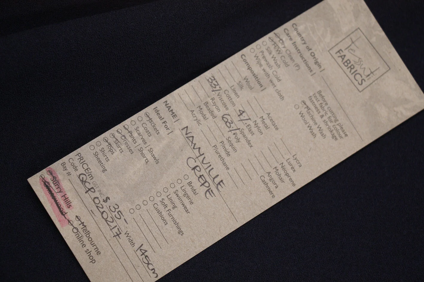 Navyville Crepe - Image 2