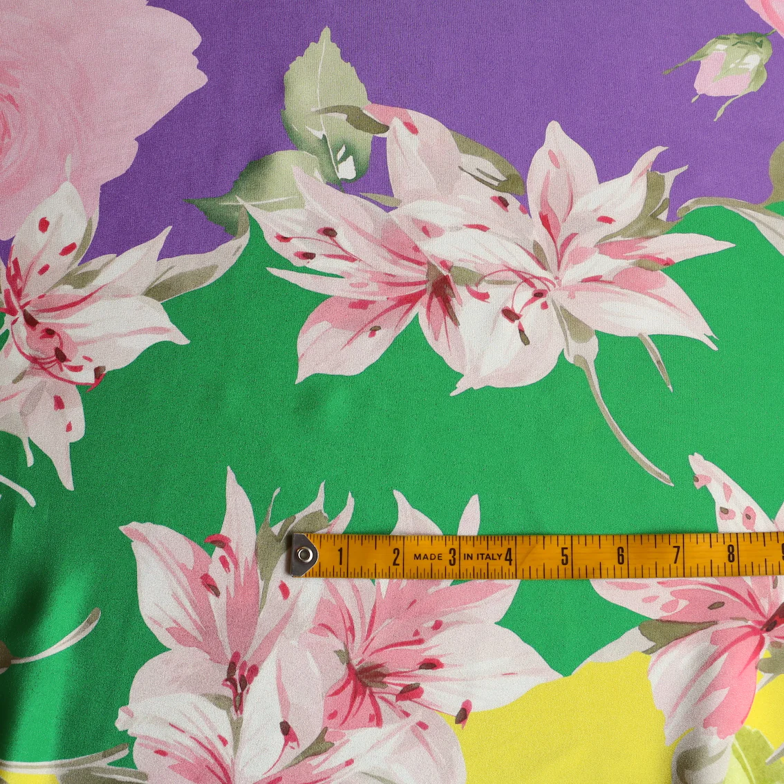 Neapolitan Garden - Silk Crepe De Chine - Panel Print - Image 3