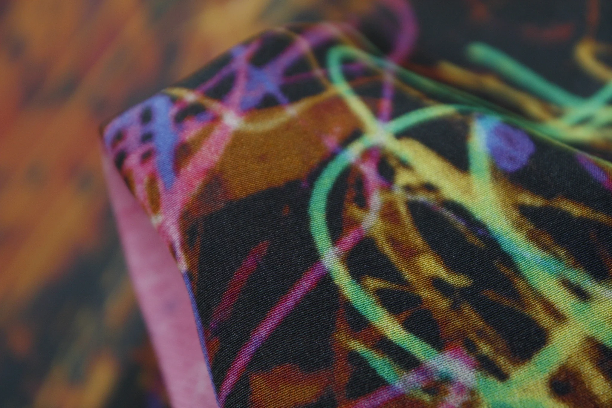 Neon Squiggle - Crepe de Chine