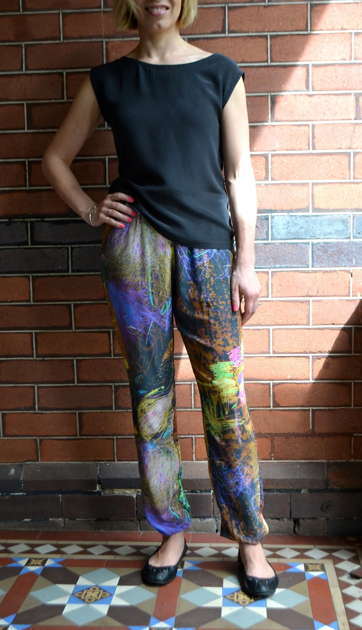Neon Squiggle - Crepe de Chine - Image 6