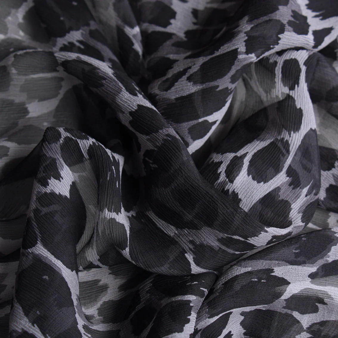 Nero Grigio Cat - Crinkle Chiffon - Image 2