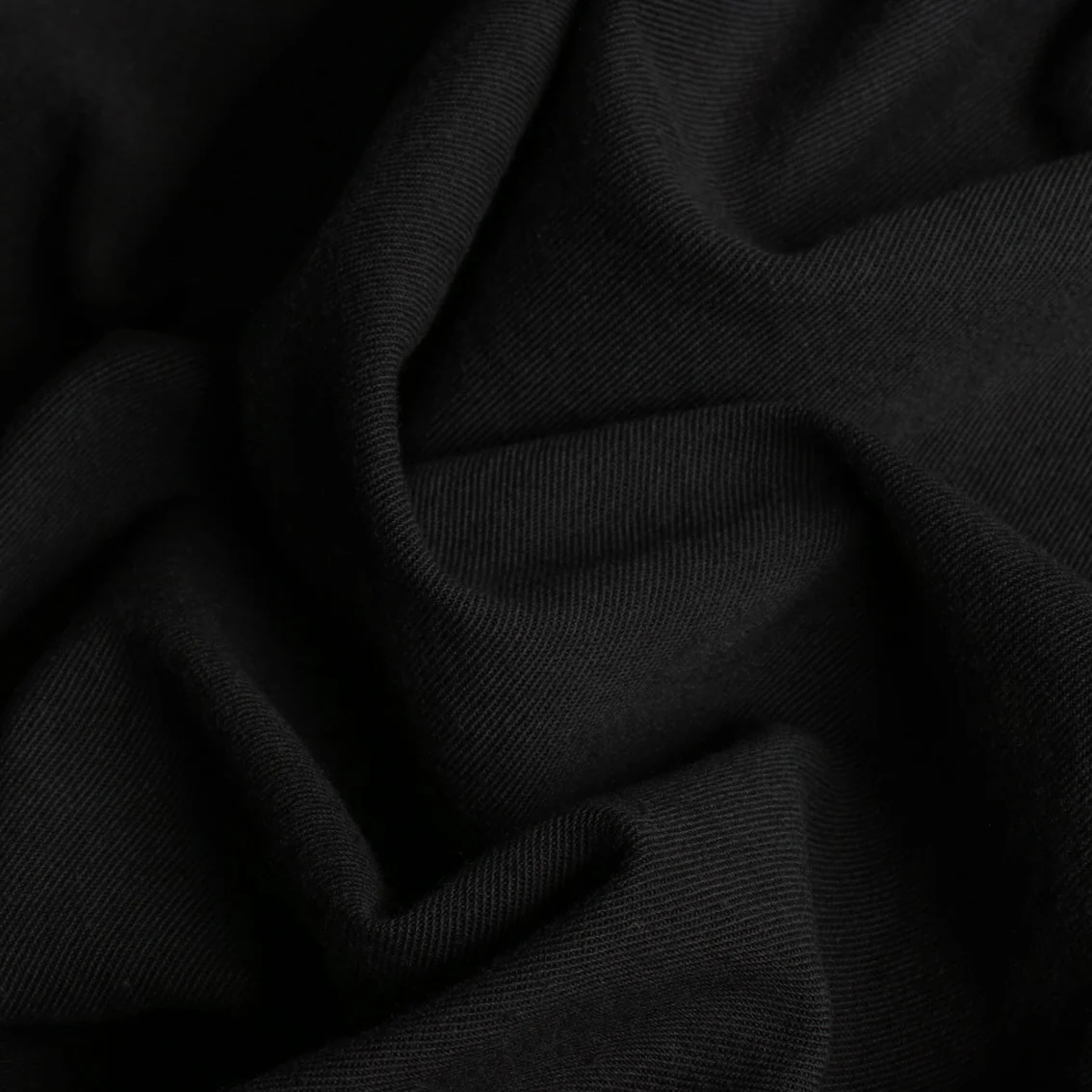 Neru Black Cotton/Wool Drill - Image 2
