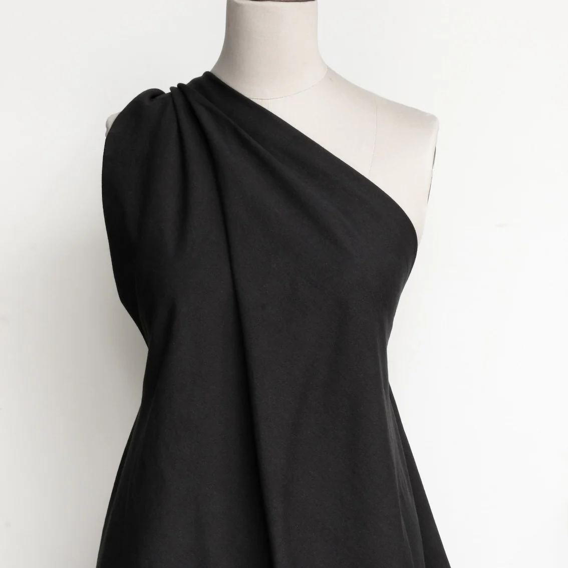 Neru Black Cotton/Wool Drill - Image 4