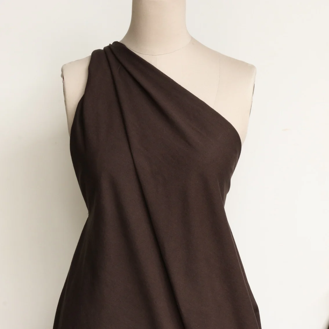 Neru Chocolate Cotton/Wool Drill - Image 4