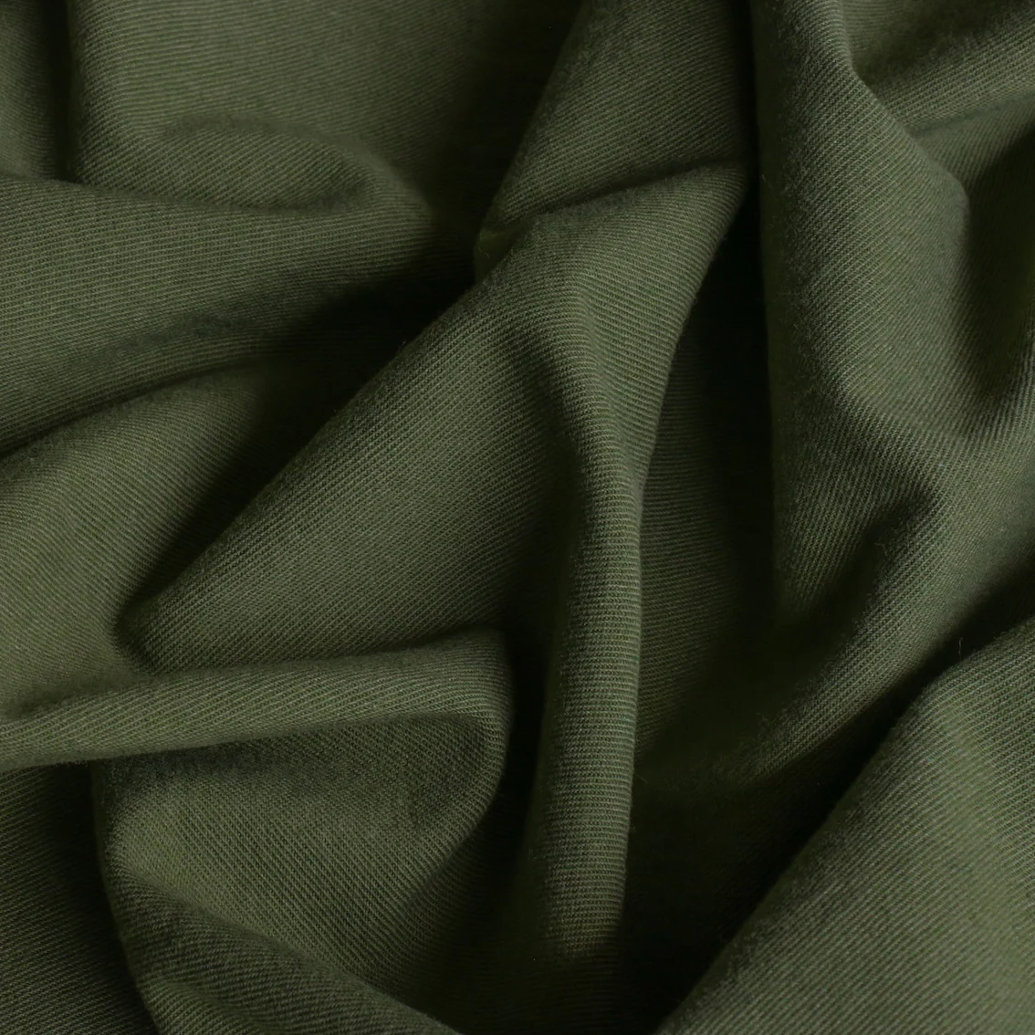 Neru Olive Cotton/Wool Drill - Image 2