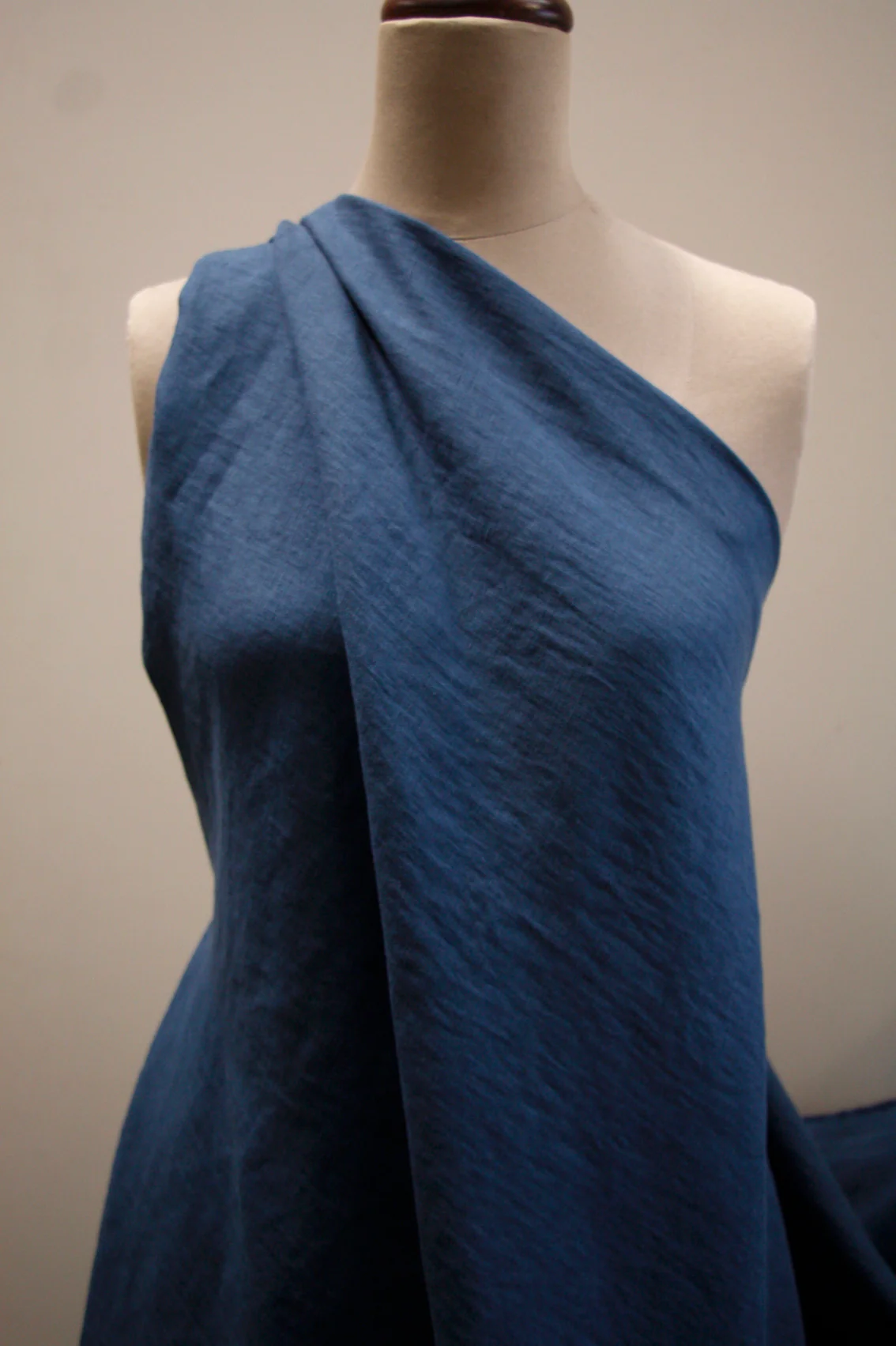 New Dark Teal Washed Linen - Image 4