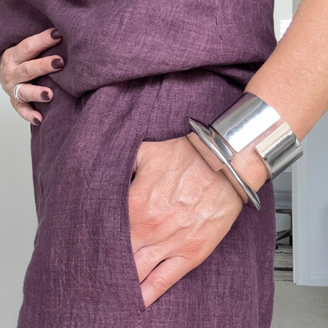 Newford Aubergine Washed Linen - Image 7