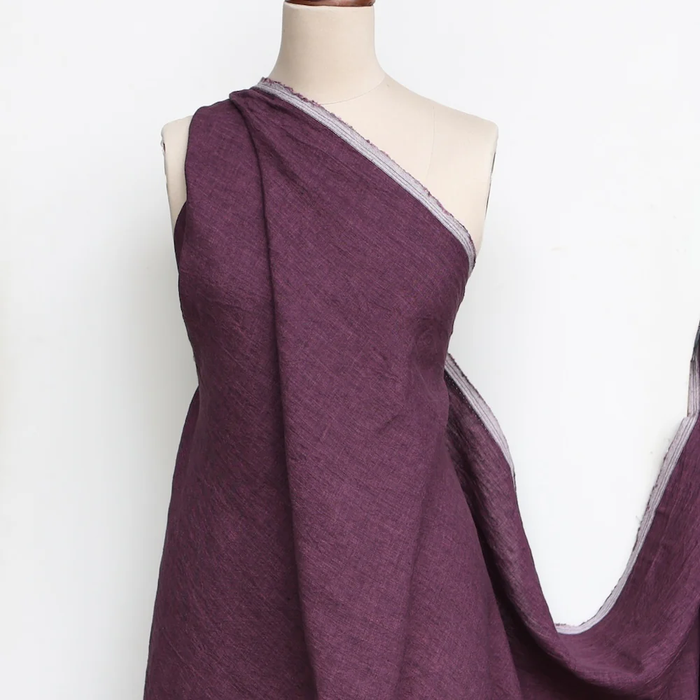 Newford Aubergine Washed Linen - Image 8