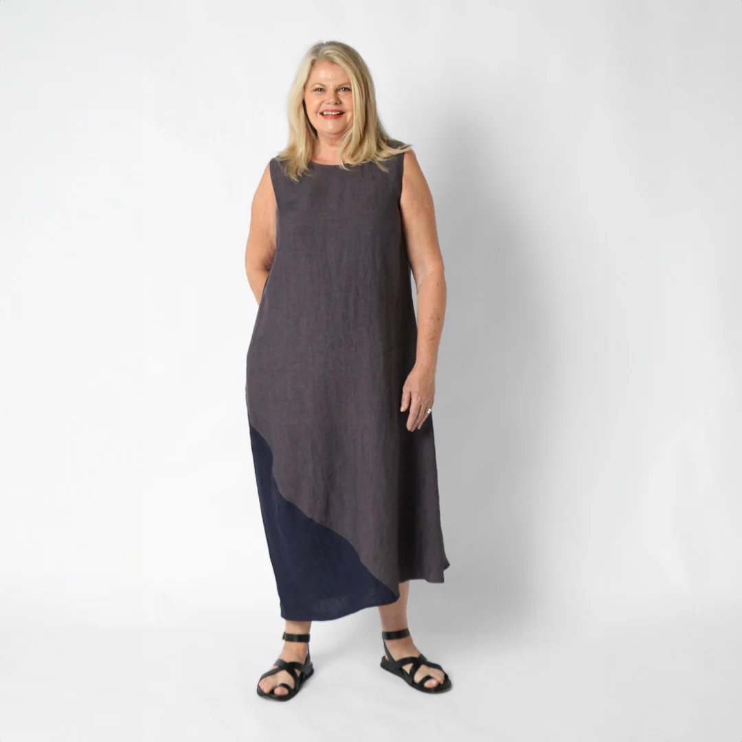 Newford Gunmetal Washed Linen - Image 2
