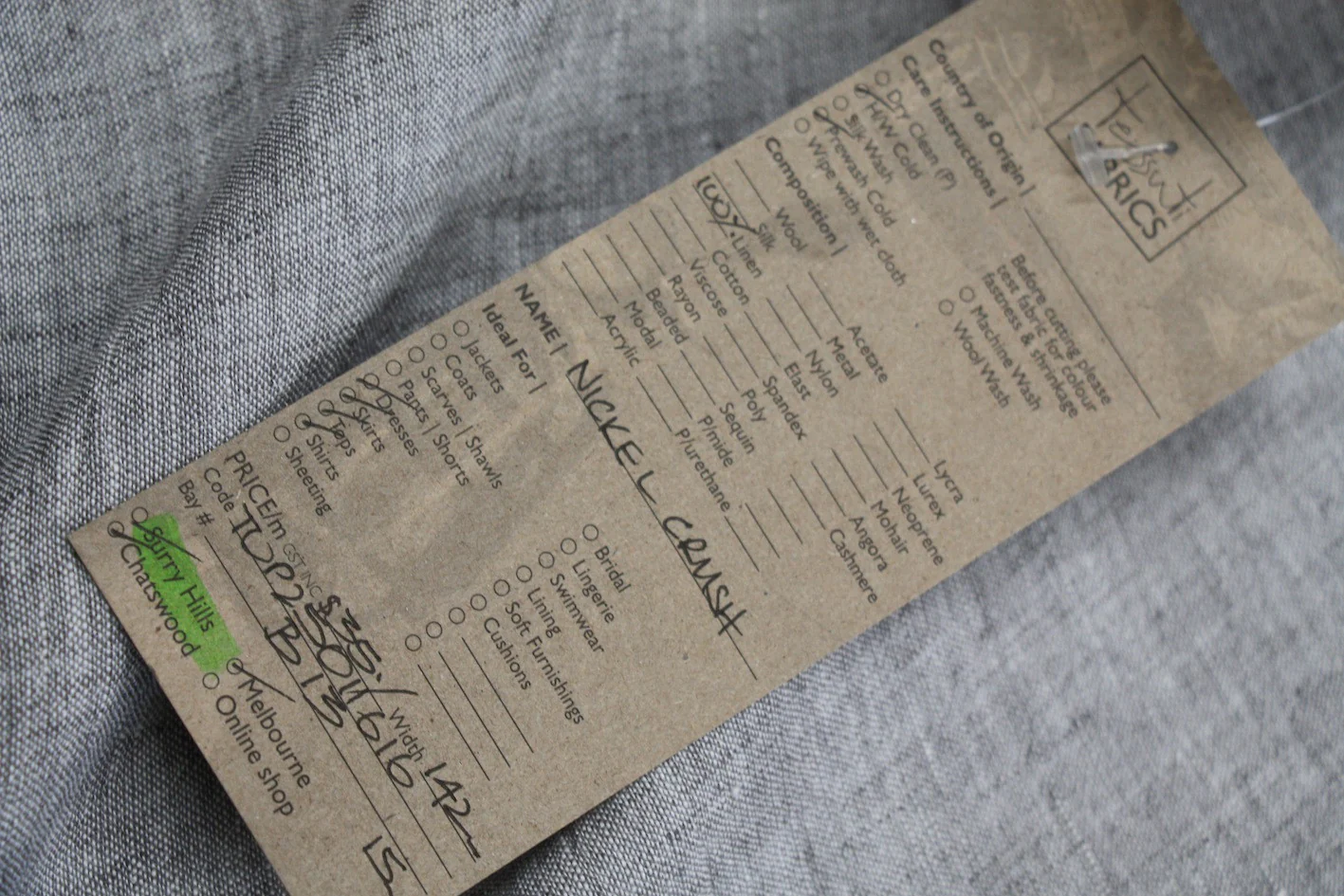 Nickel Crush - Crinkle Linen - Image 3