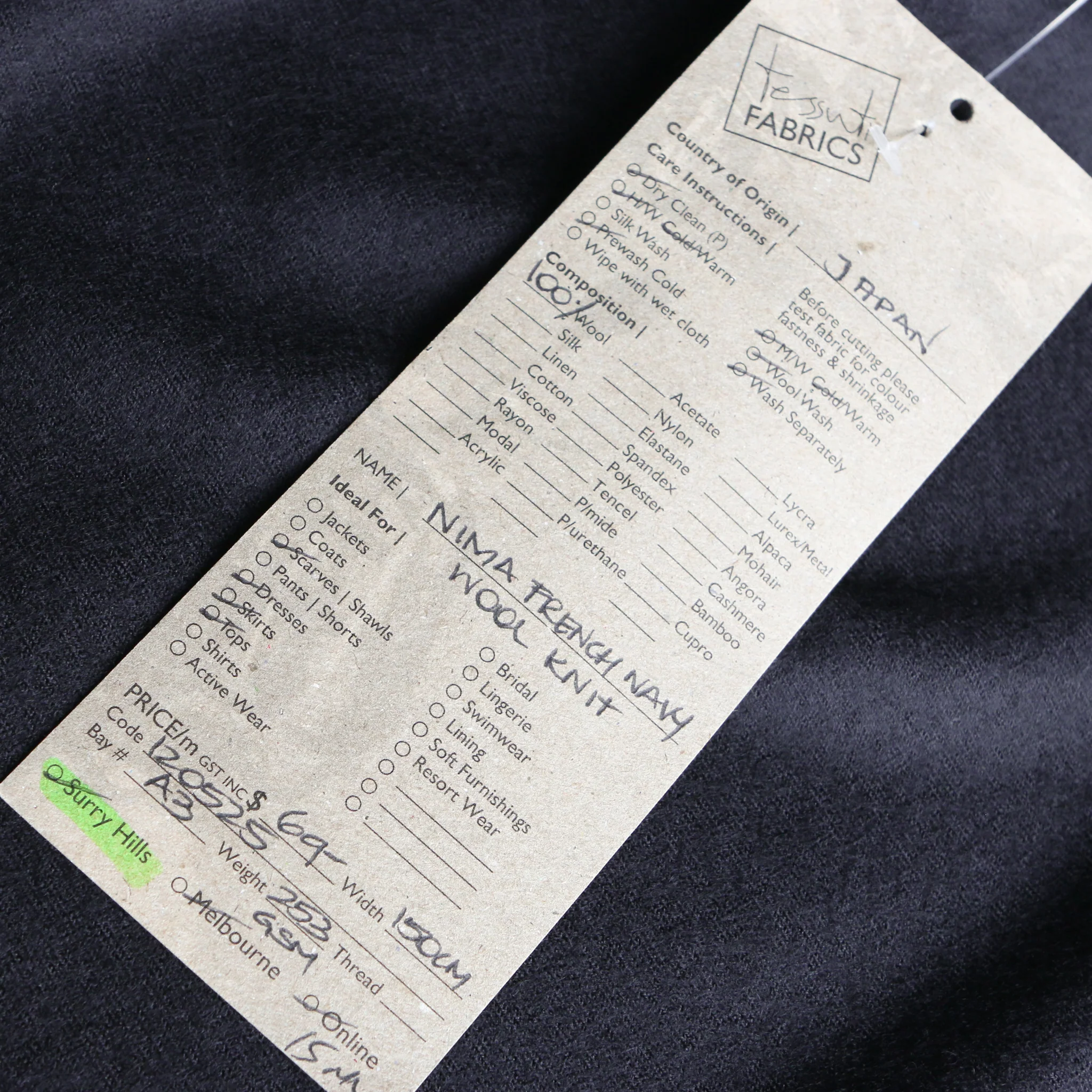 Nima French Navy Wool Knit - Image 3
